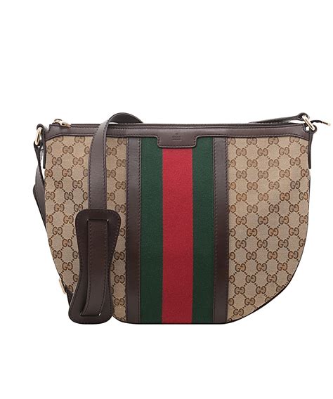 gucci cross shoulder bag|Gucci canvas crossbody bag.